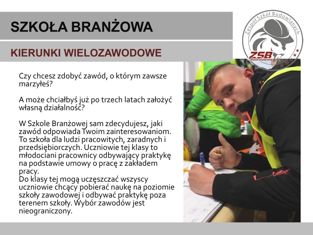 Branżowa Szkoła I Stopnia